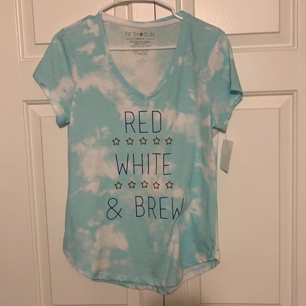 Fifth Sun medium v neck short sleeve t shirt. New with tag.